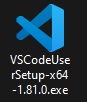 Файл установщика VS Code